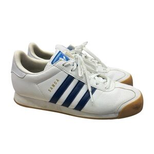 Adidas Originals Samoa - White/Navy/Gum Sole Sneakers